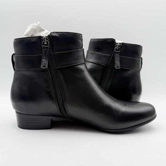 Trotters Womens Melody Ankle Booties US 10.5 NARROW Black Leather NIB - Picture 6 of 14